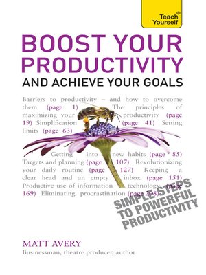 cover image of Boost Your Productivity and Achieve Your Goals